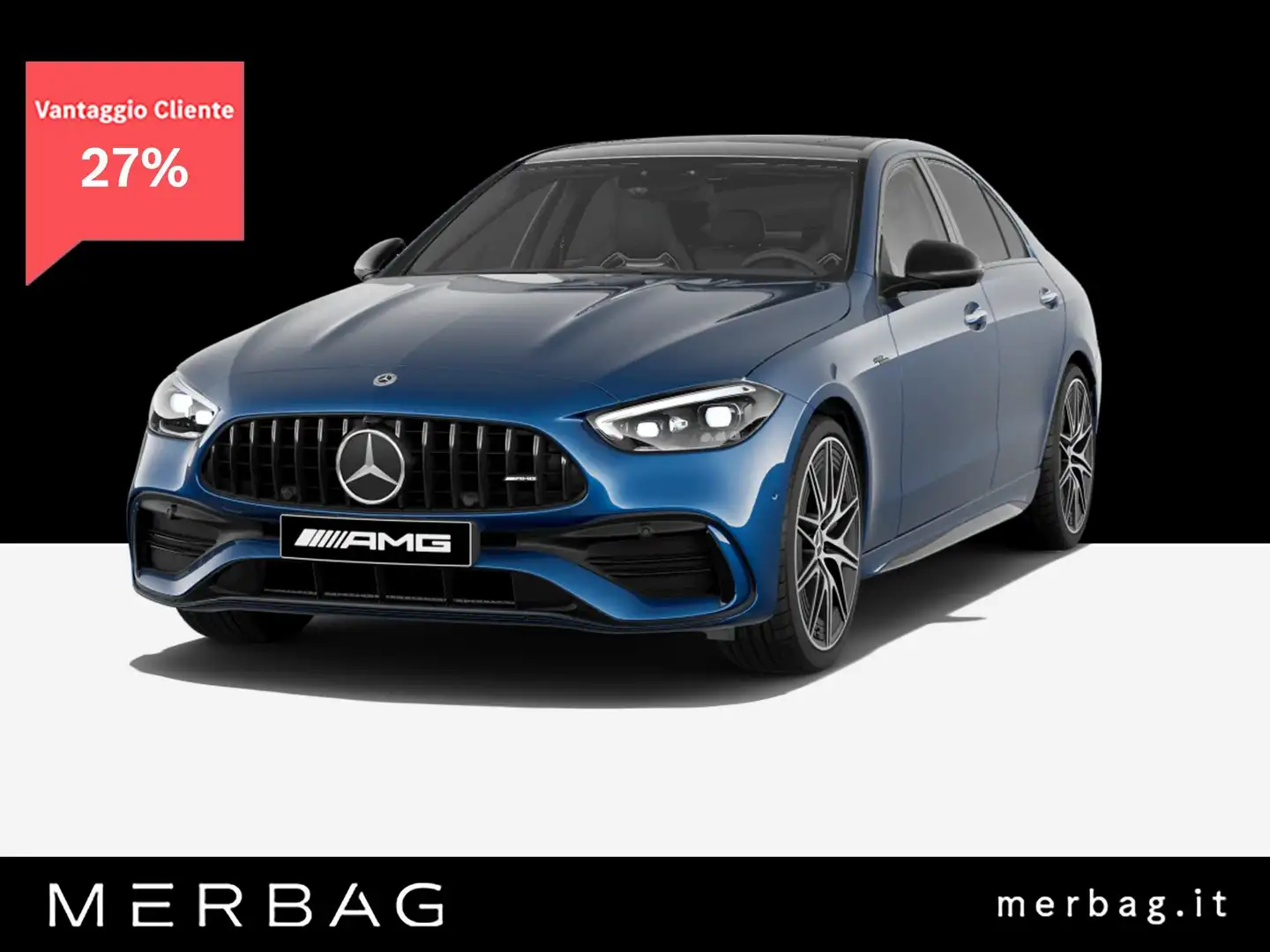 Mercedes-Benz C 43 AMG 4Matic+ Mild hybrid Premium Pro Blauw - 1