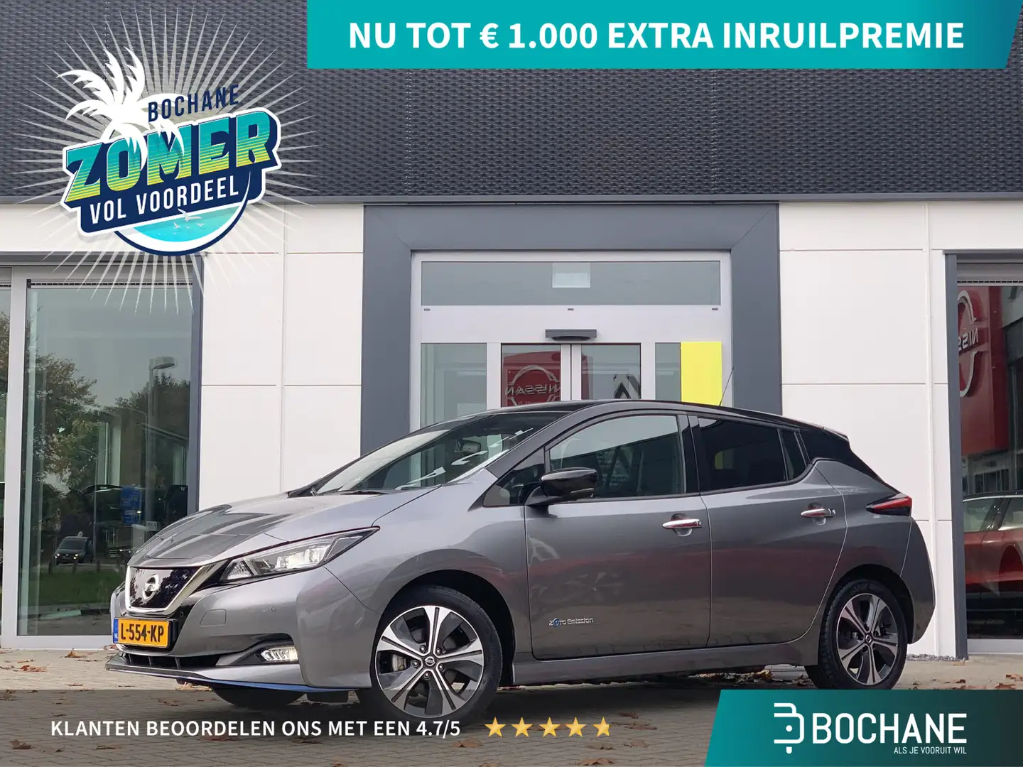 Nissan Leaf 62 kWh e+ Tekna Bose | Lederen bekleding | Stoelve Gris - 1