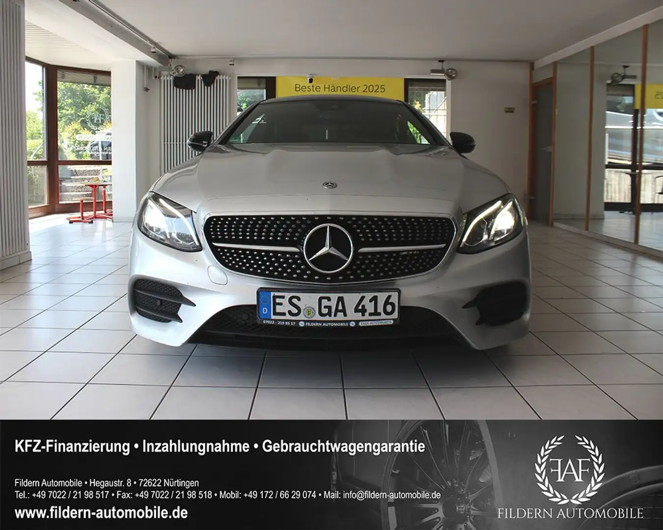 Mercedes-Benz E 220 d Coupe 9G-TRONIC AMG LINE*LED*PANO*KAMERA*BURMEST Grau - 2