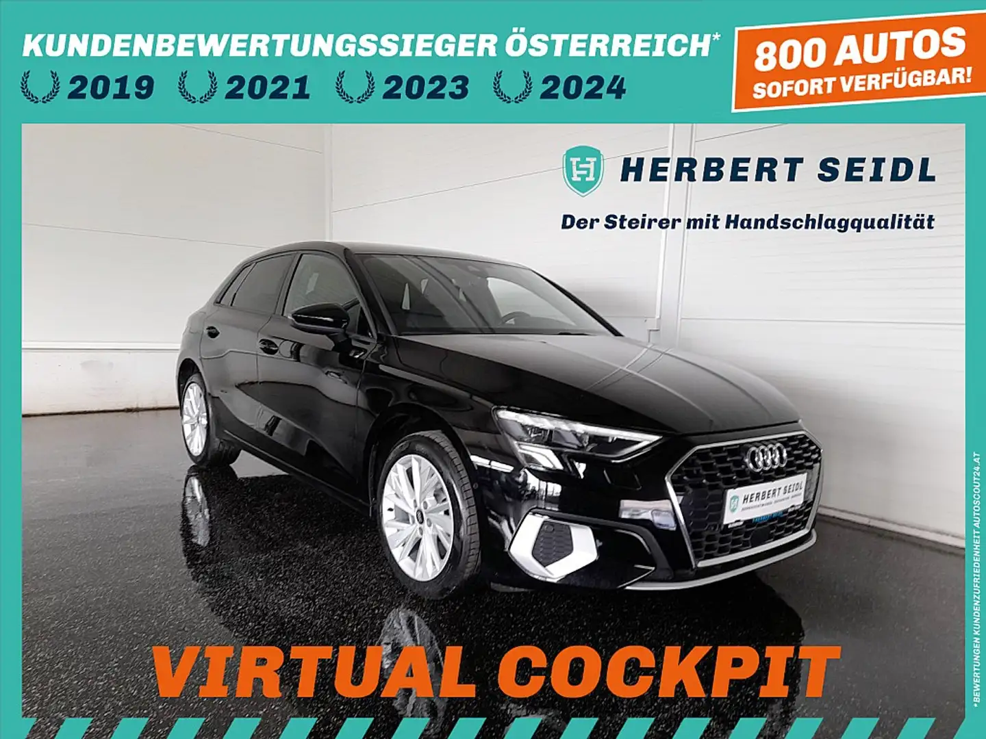 Audi A3 SB advanced 40 TFSI e S-tr. *SPORTSITZE / LED &... Zwart - 1
