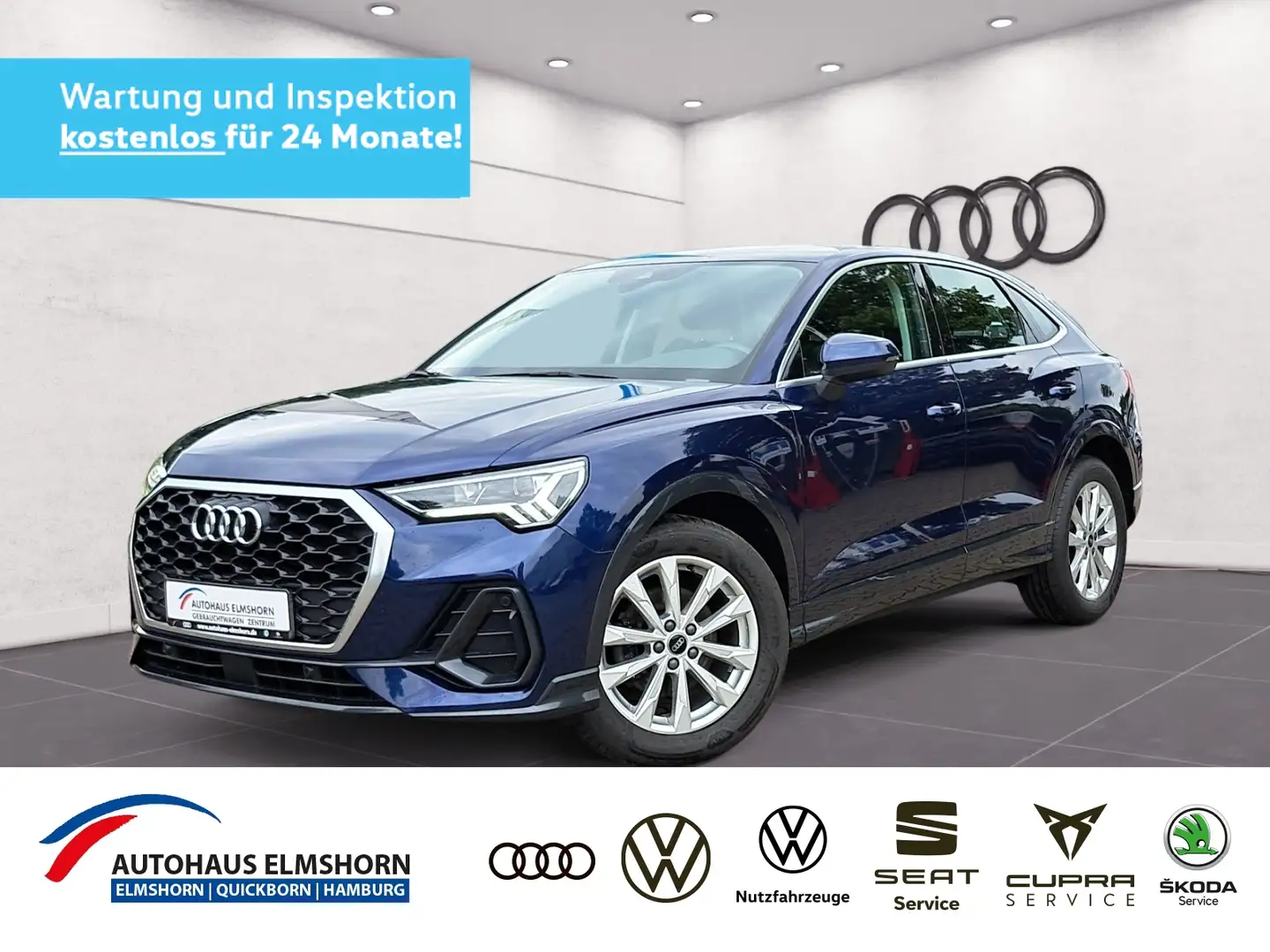 Audi Q3 Sportback 35 TDI S tronic NAV LED GRA APP PDC 18" Blu/Azzurro - 1
