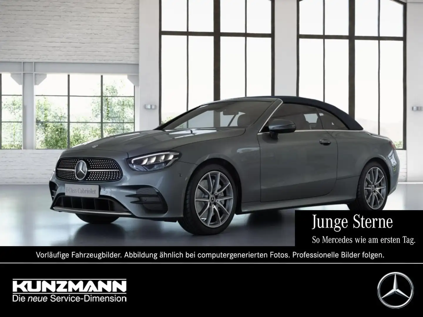 Mercedes-Benz E 450 4M Cabrio AMG Sitzklima Distronic+ 360° Grau - 1