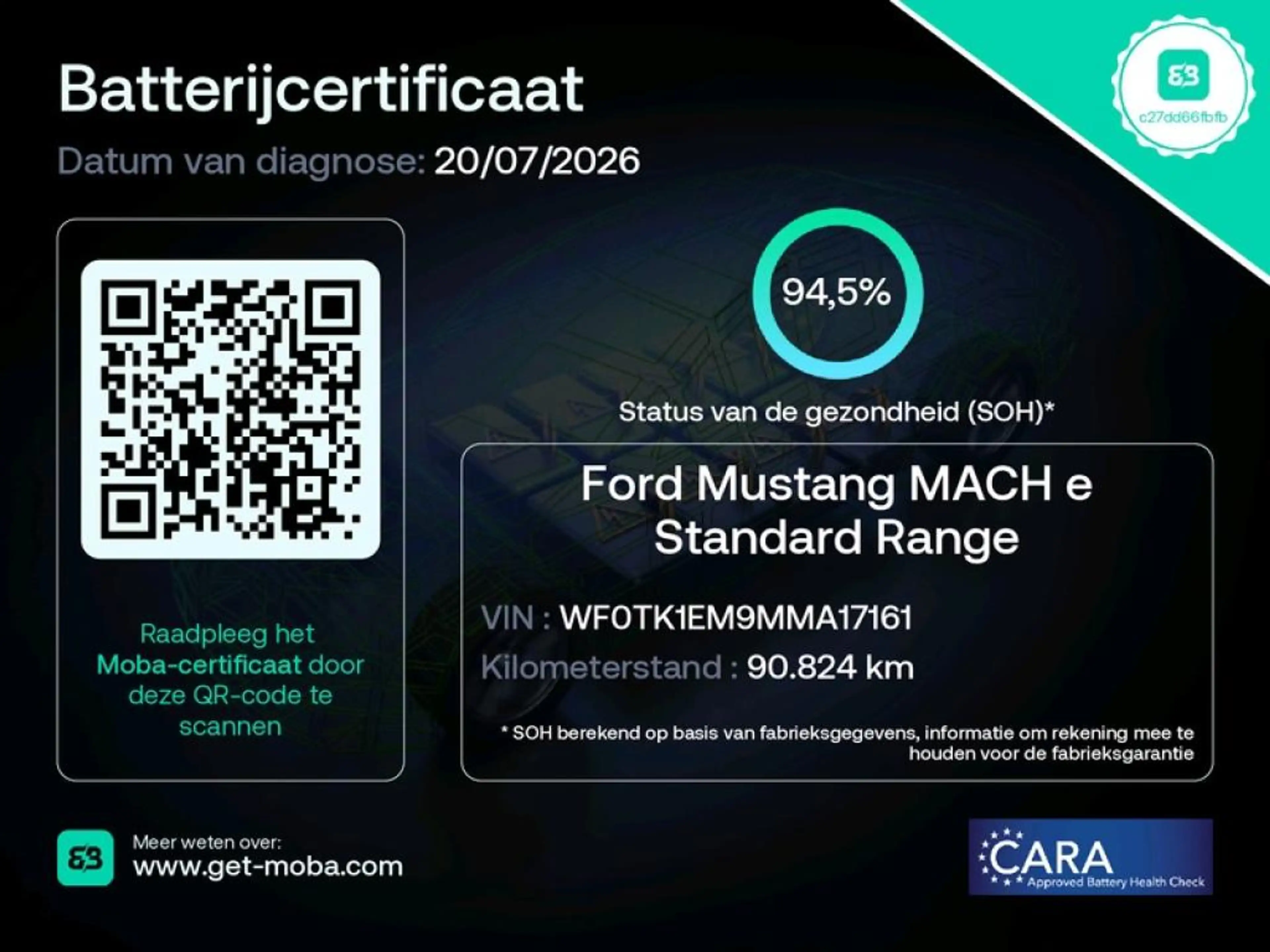 Ford Mustang Mach-E 75kWh 258pk RWD 94,5% SoH [ PANODAK+LEDER+360.CAME — photo 13