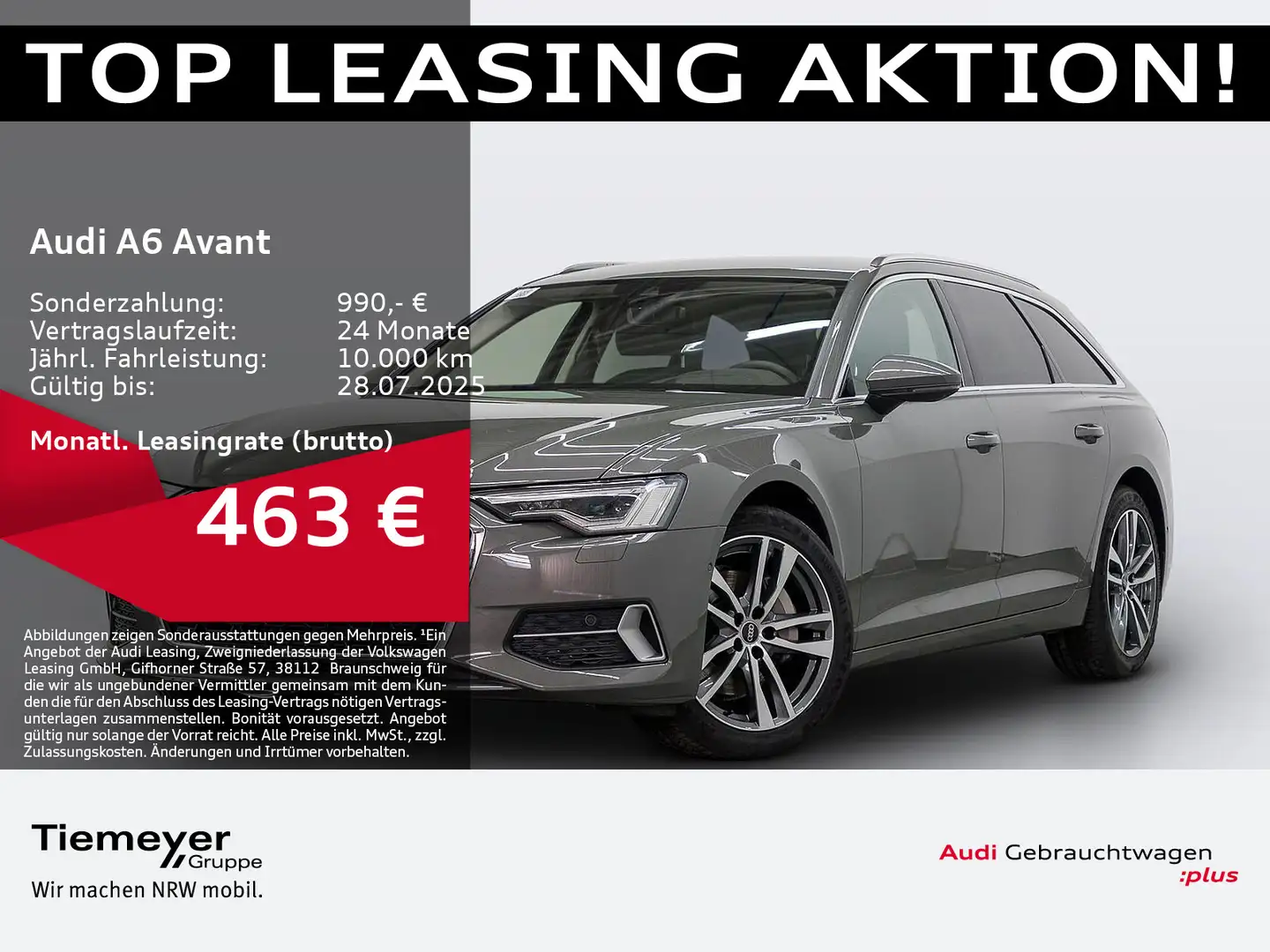 Audi A6 45 TFSI Q ADVANCED VALCONA ST.HEIZ ASSI Grau - 1