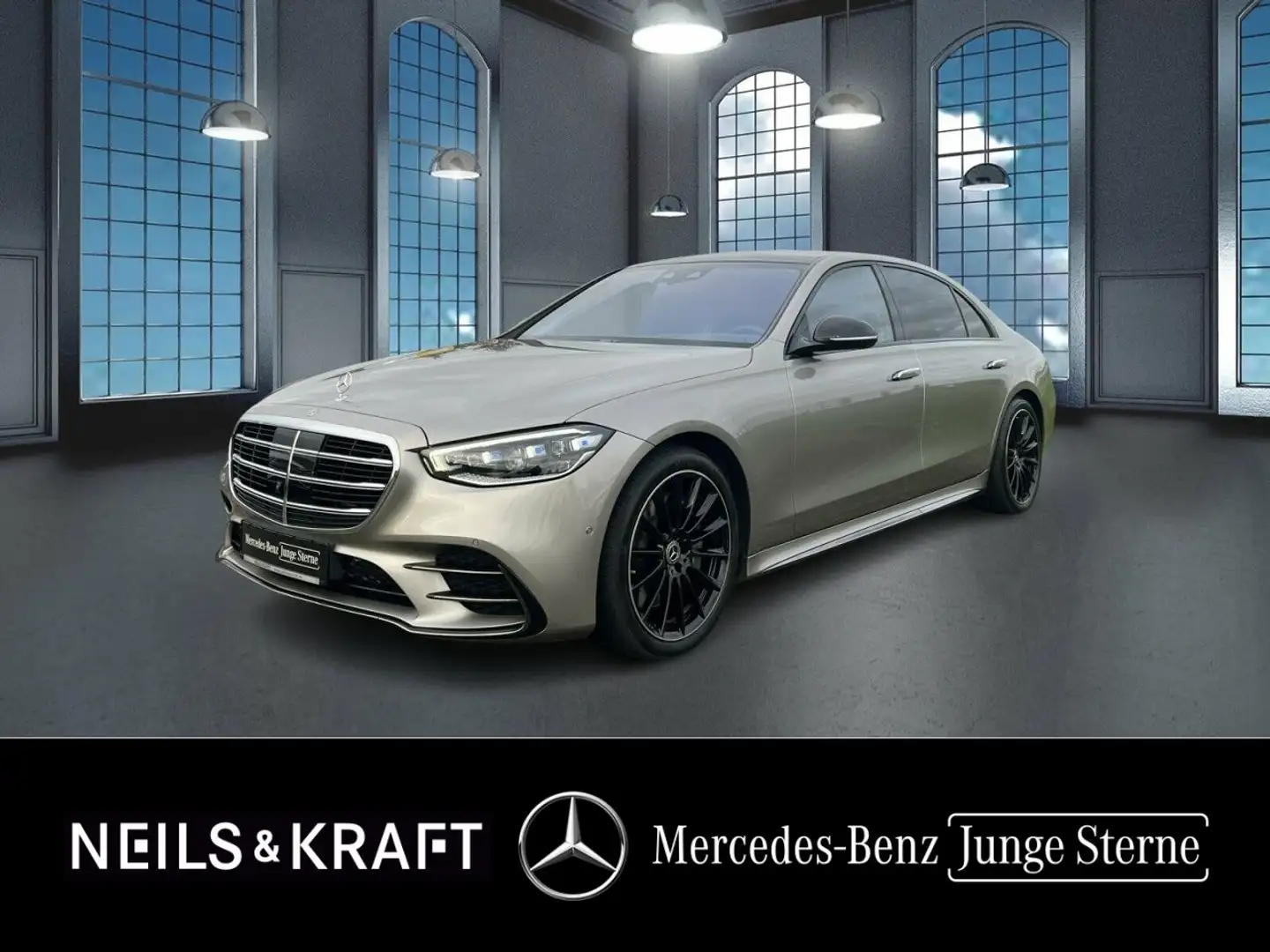 Mercedes-Benz S 580 4M Lang AMG+BURM+NIGHT+DIGI LIGHT+MEMORY Silber - 1