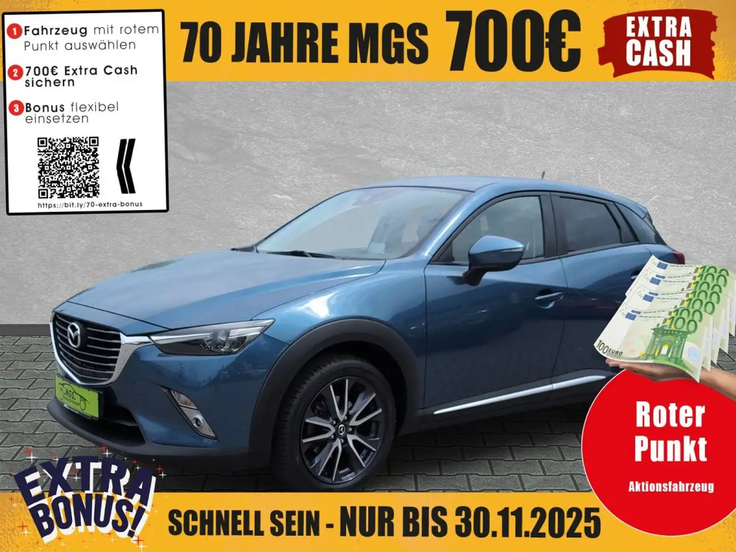 Mazda CX-3 Sports-Line 2.0 KAT #HUD #DAB #BT #KAMERA Blau - 1