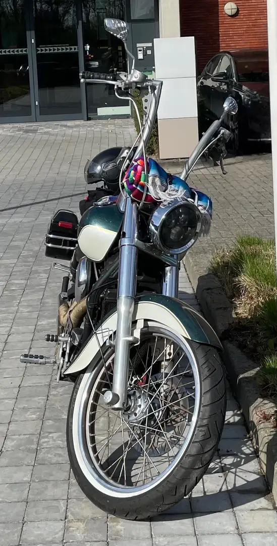 Kawasaki VN 1500 customized, getuned, Special paint Groen - 2