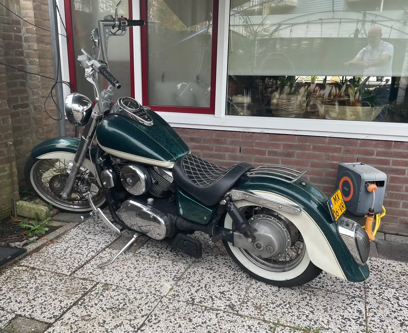 Kawasaki VN 1500 customized, getuned, Special paint Groen - 1