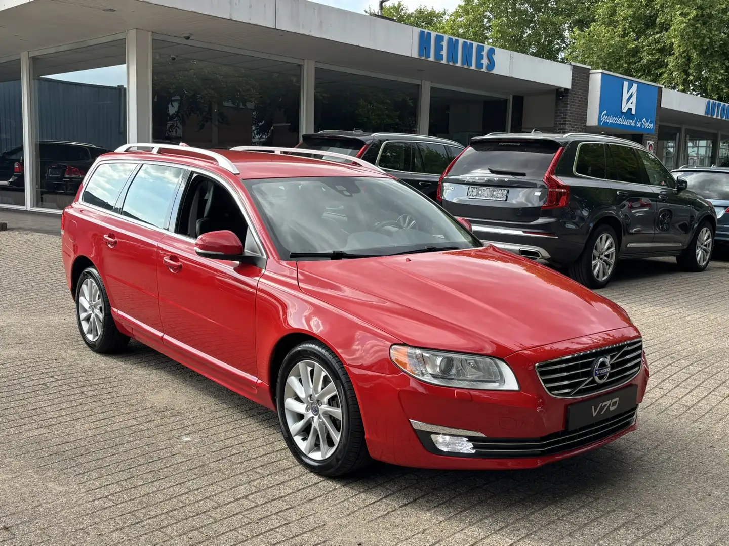 Volvo V70 2.0 T5 213pk 5 Cilinder Summum Keyless MD '14 Rouge - 1