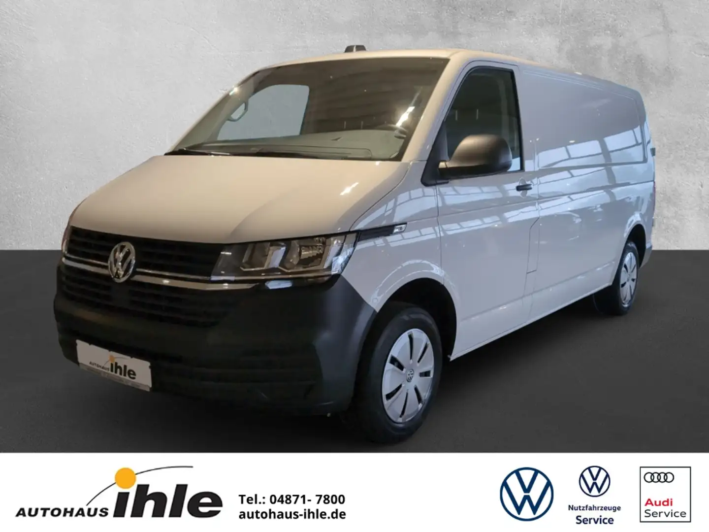 Volkswagen T6.1 Transporter 2,0 TDI Kasten LR TEMPOMAT+SITZHZ Weiß - 1