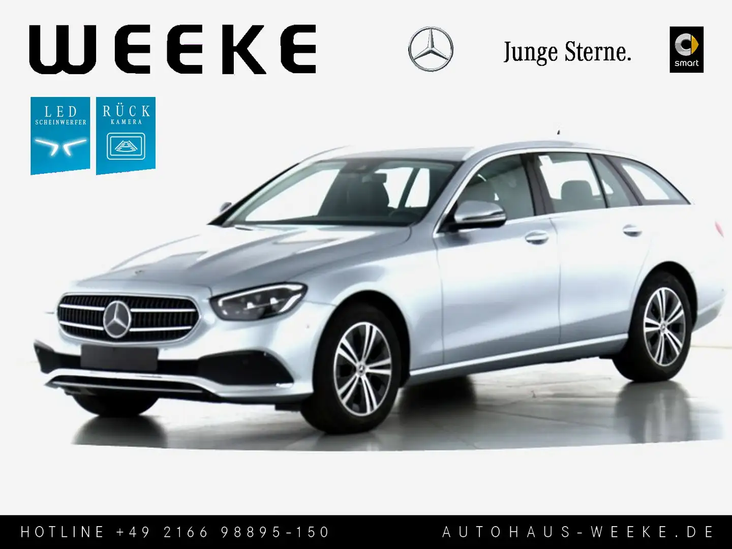 Mercedes-Benz E 220 T d MOPF Avantgarde MBUX Premium+KAMERA+LE Argent - 1