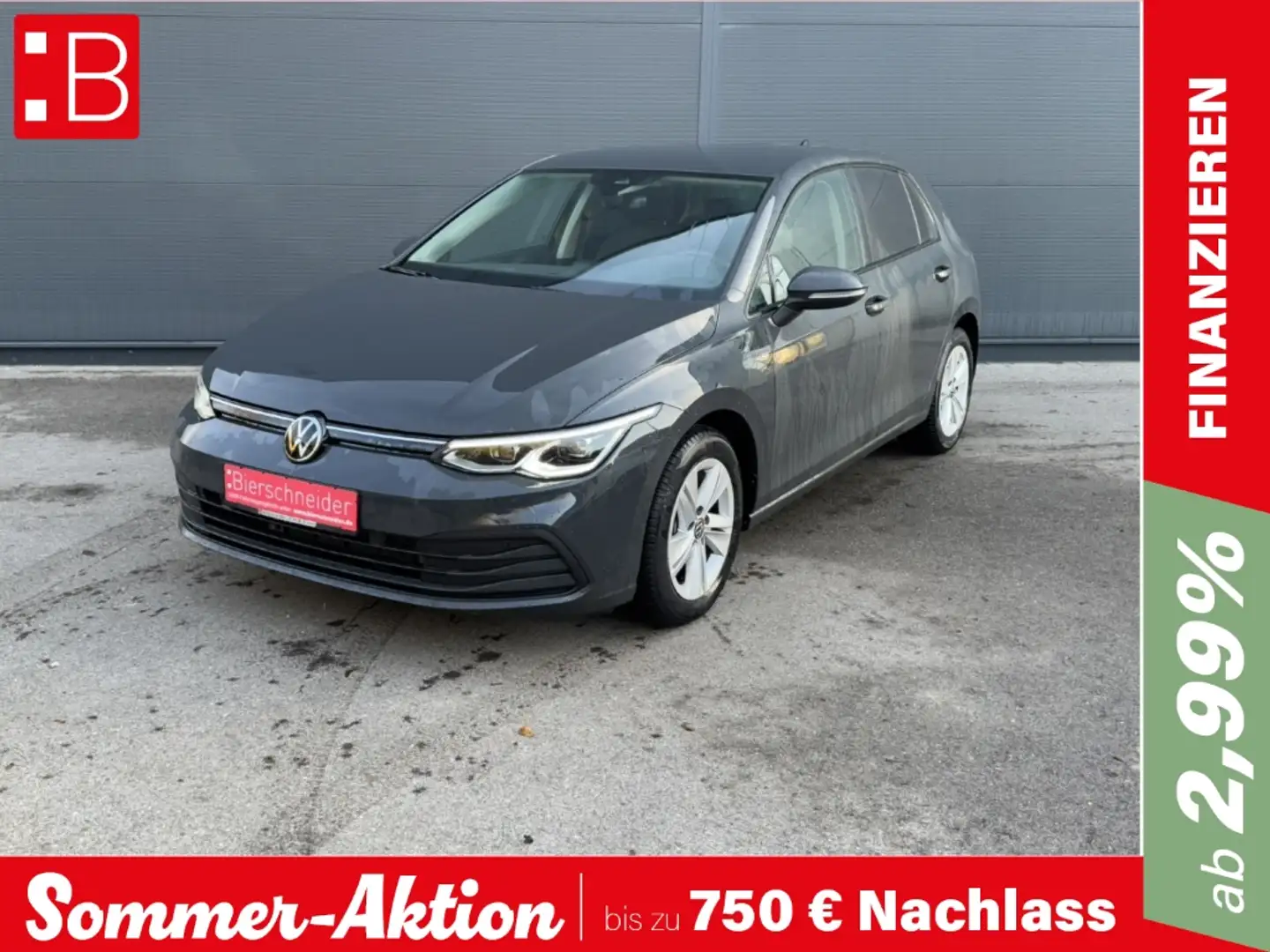 Volkswagen Golf 8 1.5 TSI Life LED NAVI ACC KLIMA PDC SHZ siva - 1