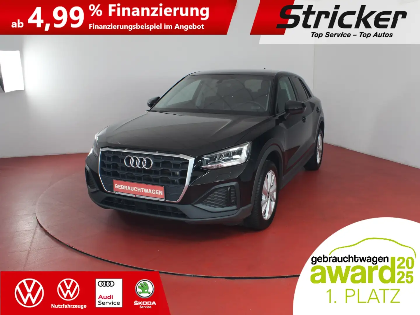 Audi Q2 35 1.5TFSI DSG 283,-ohne Anzahlung Kamera Sitzhei Schwarz - 1