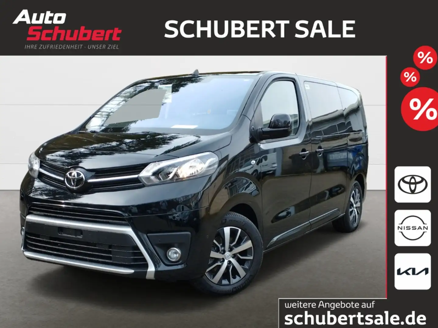 Toyota Proace Verso L1 Team D 2.0 KAMERA+AppleCarPlay+SITZHZG Zwart - 1