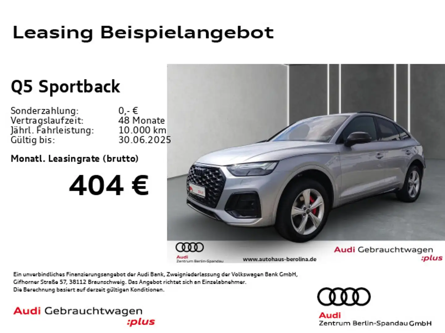 Audi Q5 40 TFSI qu. S line S tronic *PANO* Silber - 1