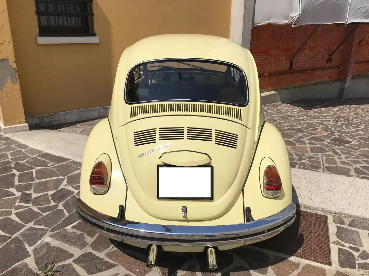 Volkswagen Maggiolino vetro piatto Jaune - 1