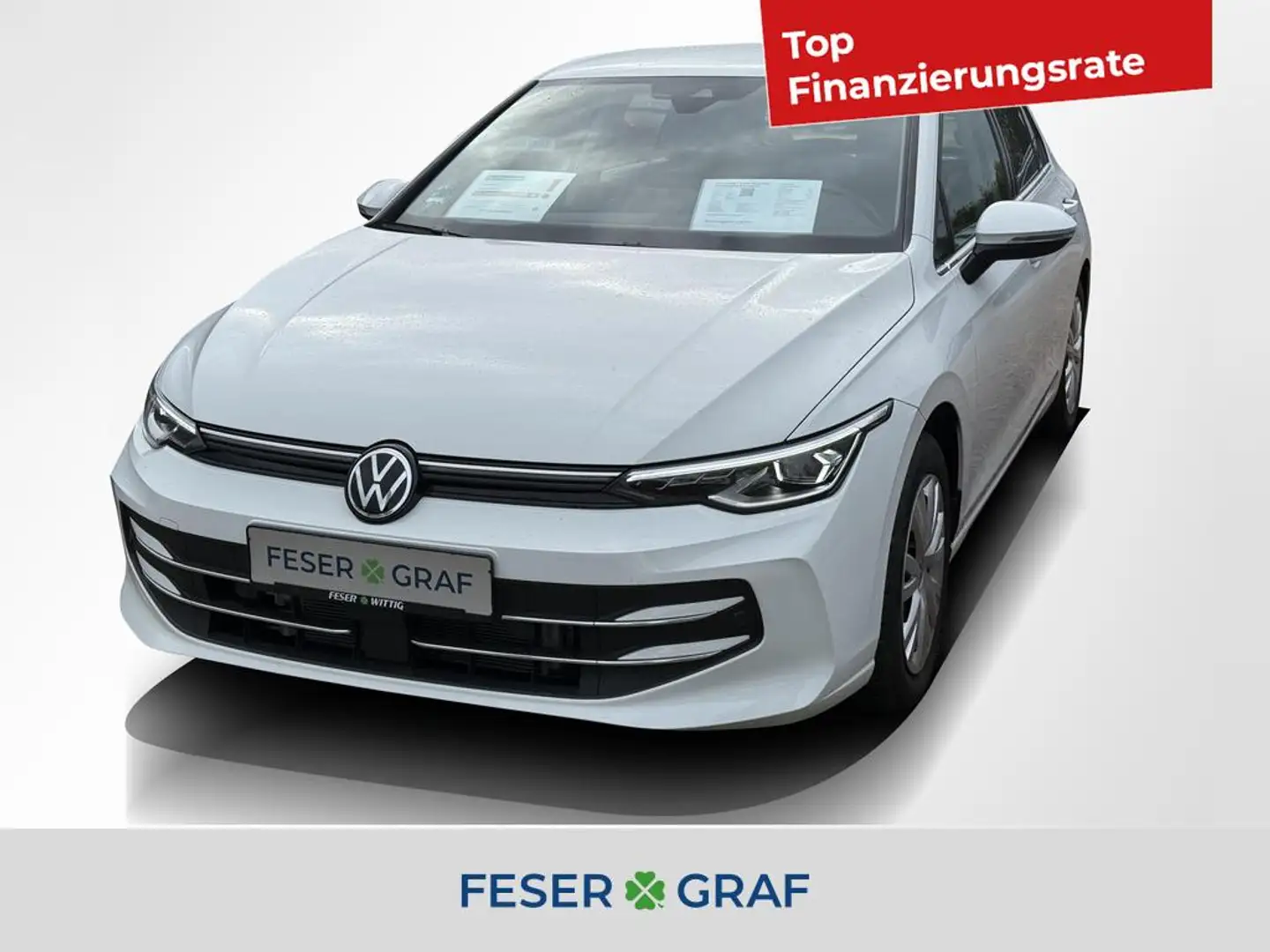 Volkswagen Golf VIII 1.5 eTSI Style DSG AHK/Matrix/HUD/LenkrHZ Weiß - 1