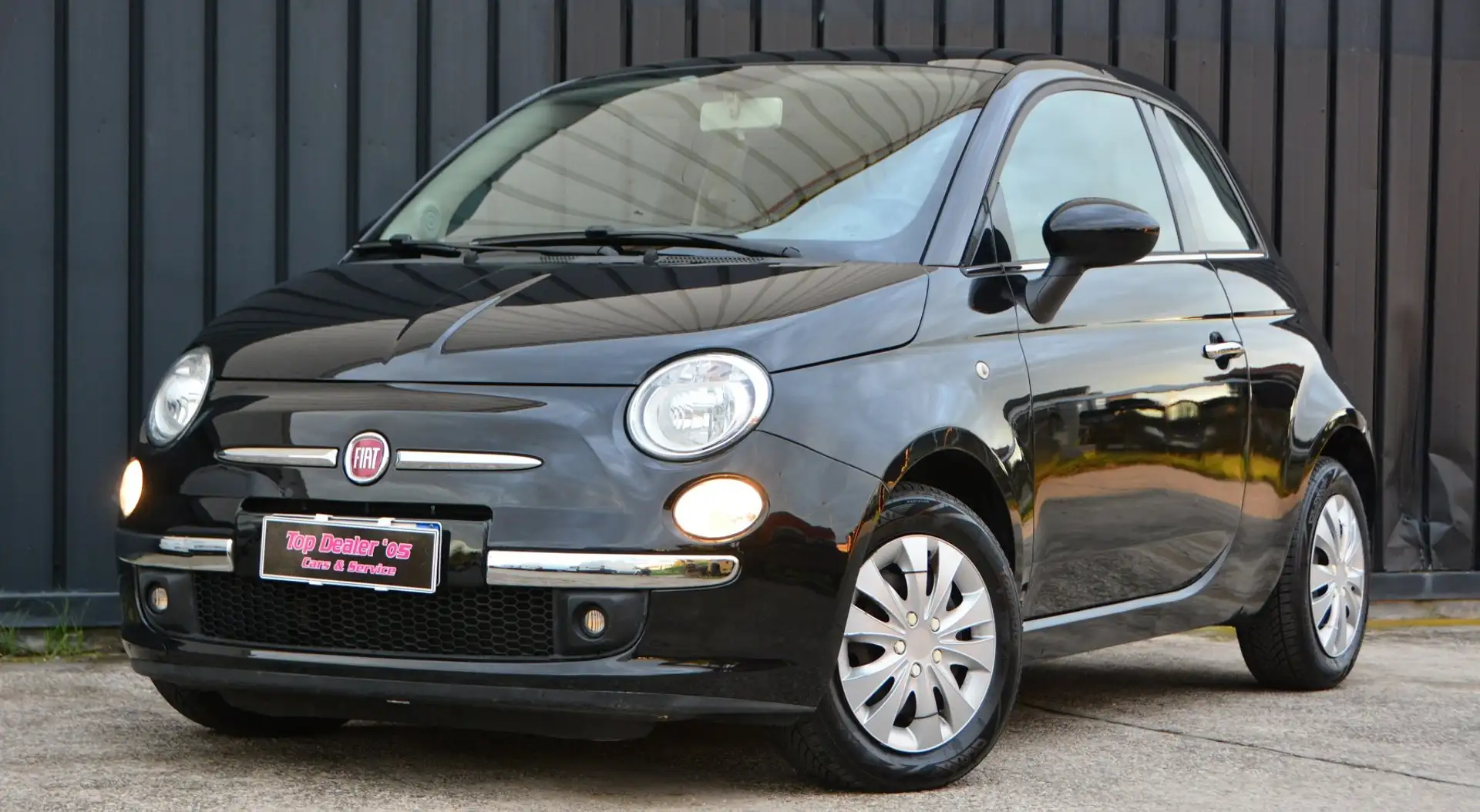 Fiat 500 1.2 Lounge 69cv benzina TETTO PANORAMA Schwarz - 1