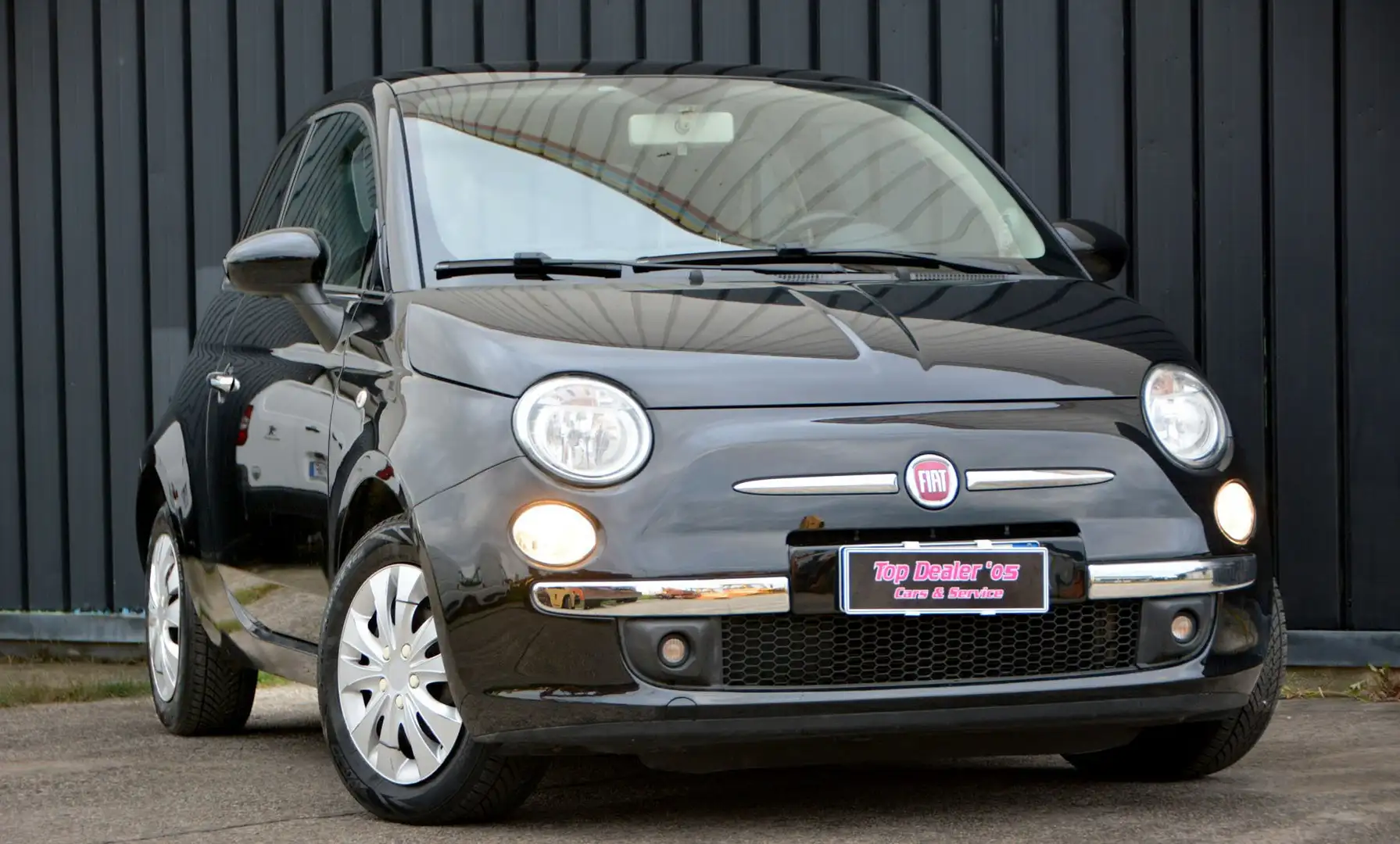 Fiat 500 1.2 Lounge 69cv benzina TETTO PANORAMA Schwarz - 2