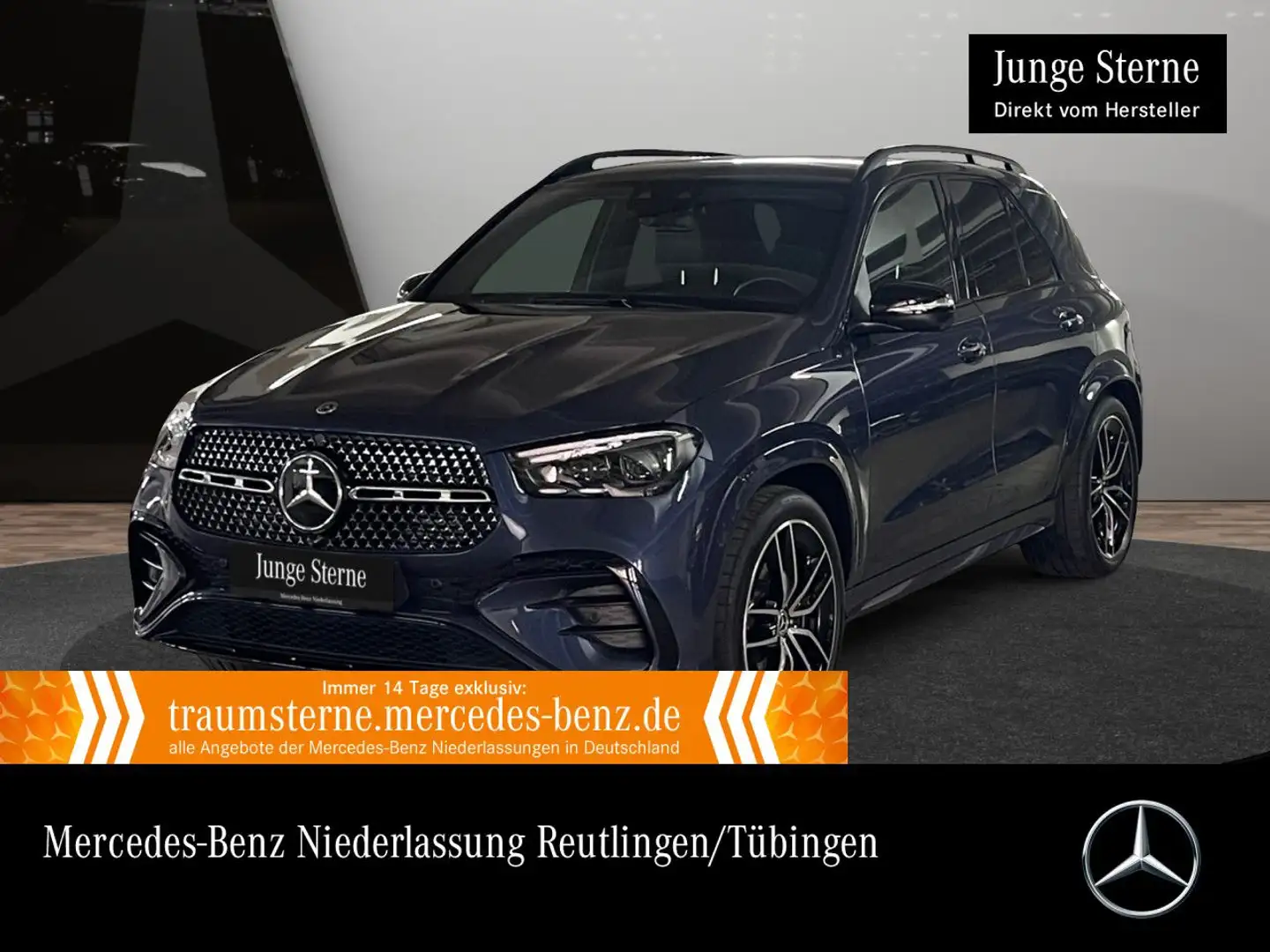 Mercedes-Benz GLE 450 4M AMG+NIGHT+PANO+360+MULTIBEAM+FAHRASS+9G Blauw - 1