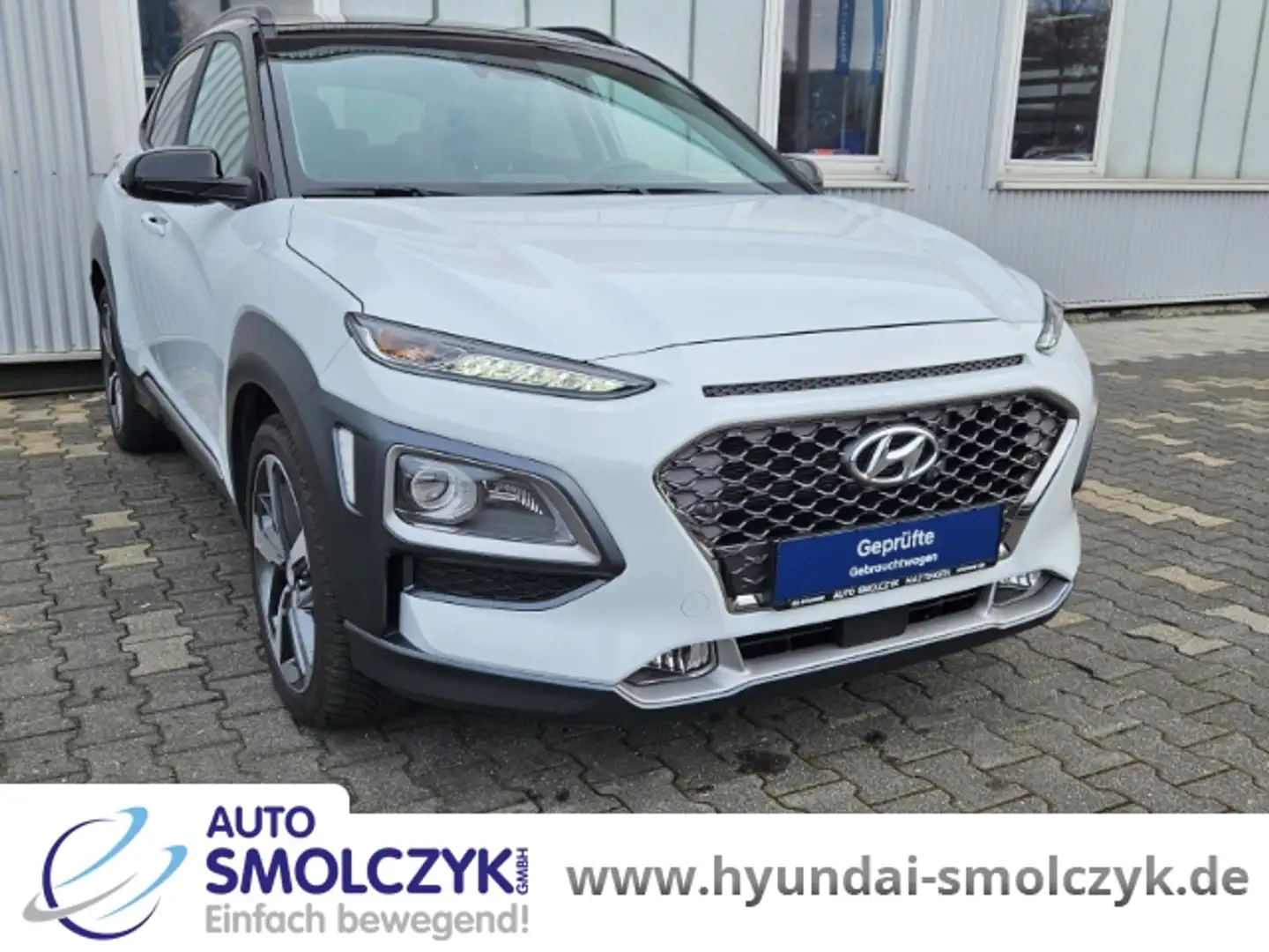 Hyundai KONA Premium 1.6 T-GDi DCT 4WD NAVIGATIONSPAKET+SITZPAK Blanc - 2