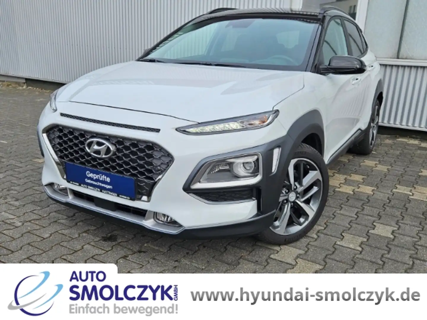 Hyundai KONA Premium 1.6 T-GDi DCT 4WD NAVIGATIONSPAKET+SITZPAK Blanc - 1