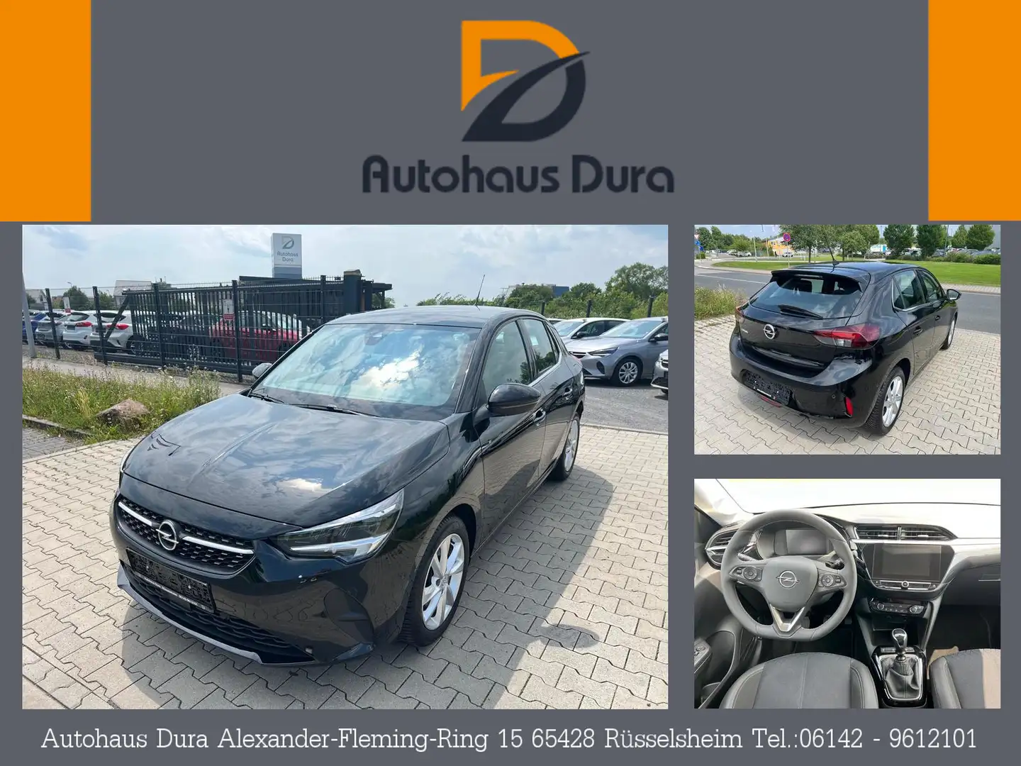 Opel Corsa 1.2 Turbo Elegance Navi+Led+Shz+Pdc Schwarz - 1