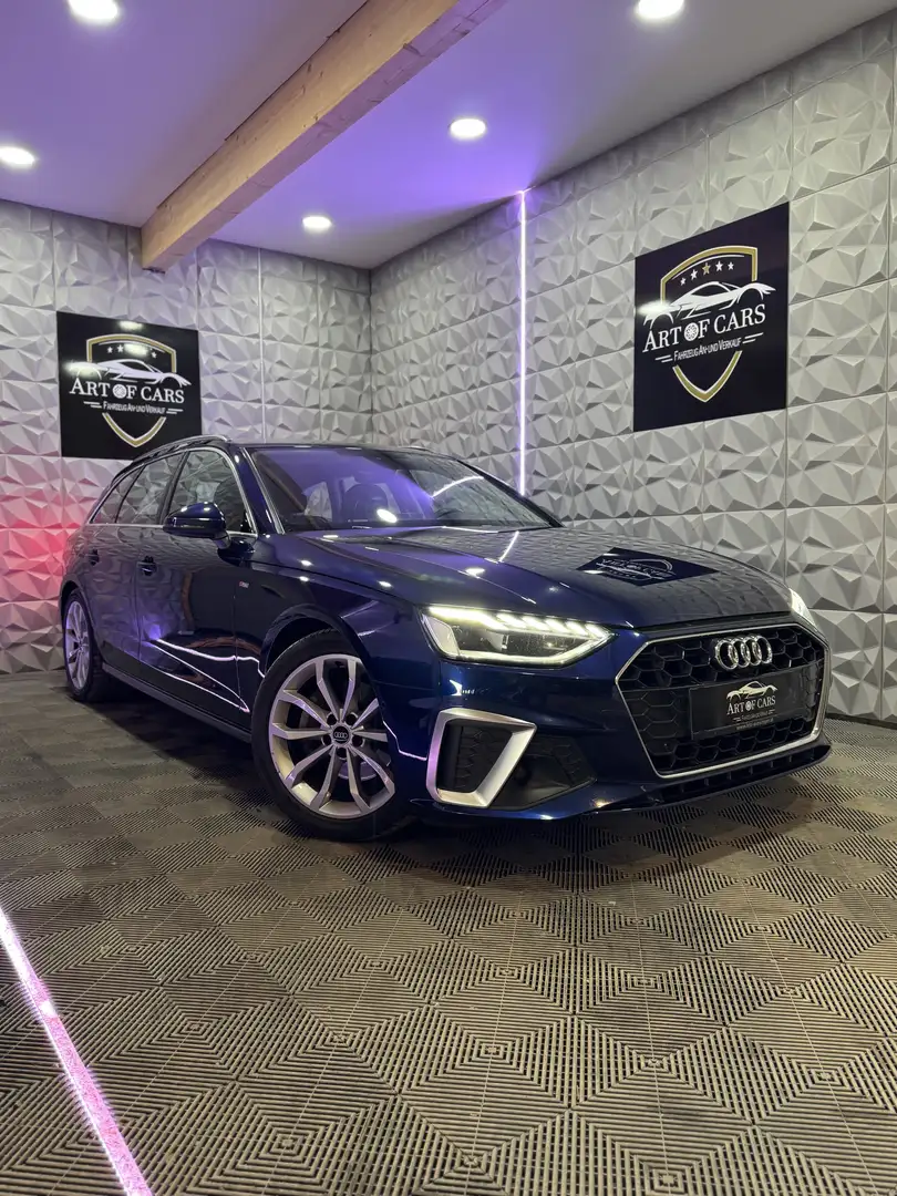 Audi A4 40 TDI S -Line/Matrix/360 Kam/Ab 259 Euro im Monat Blau - 1