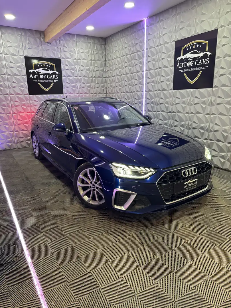 Audi A4 40 TDI S -Line/Matrix/360 Kam/Ab 259 Euro im Monat Blau - 2