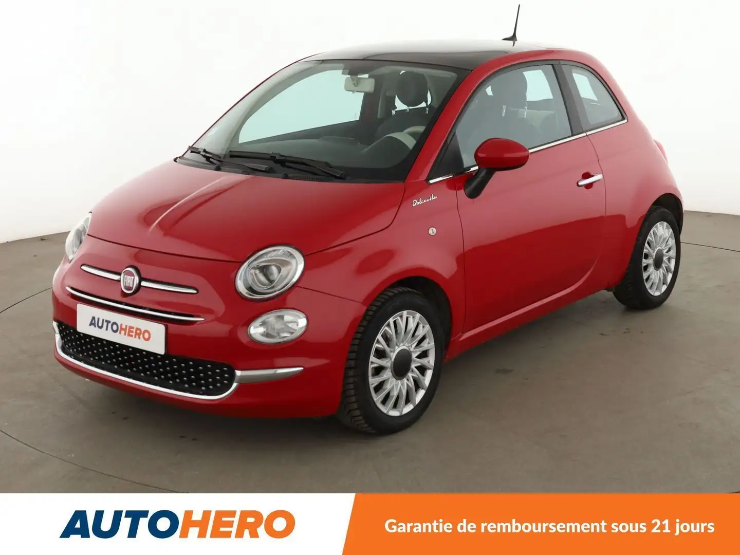 Fiat 500 1.0 Hybrid BSG Dolcevita Rouge - 1