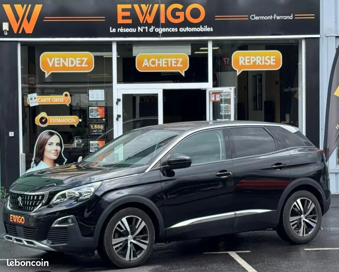 Peugeot 3008 GENERATION-II 1.6 BLUEHDI 120CH ALLURE CAMERA DE R Noir - 1
