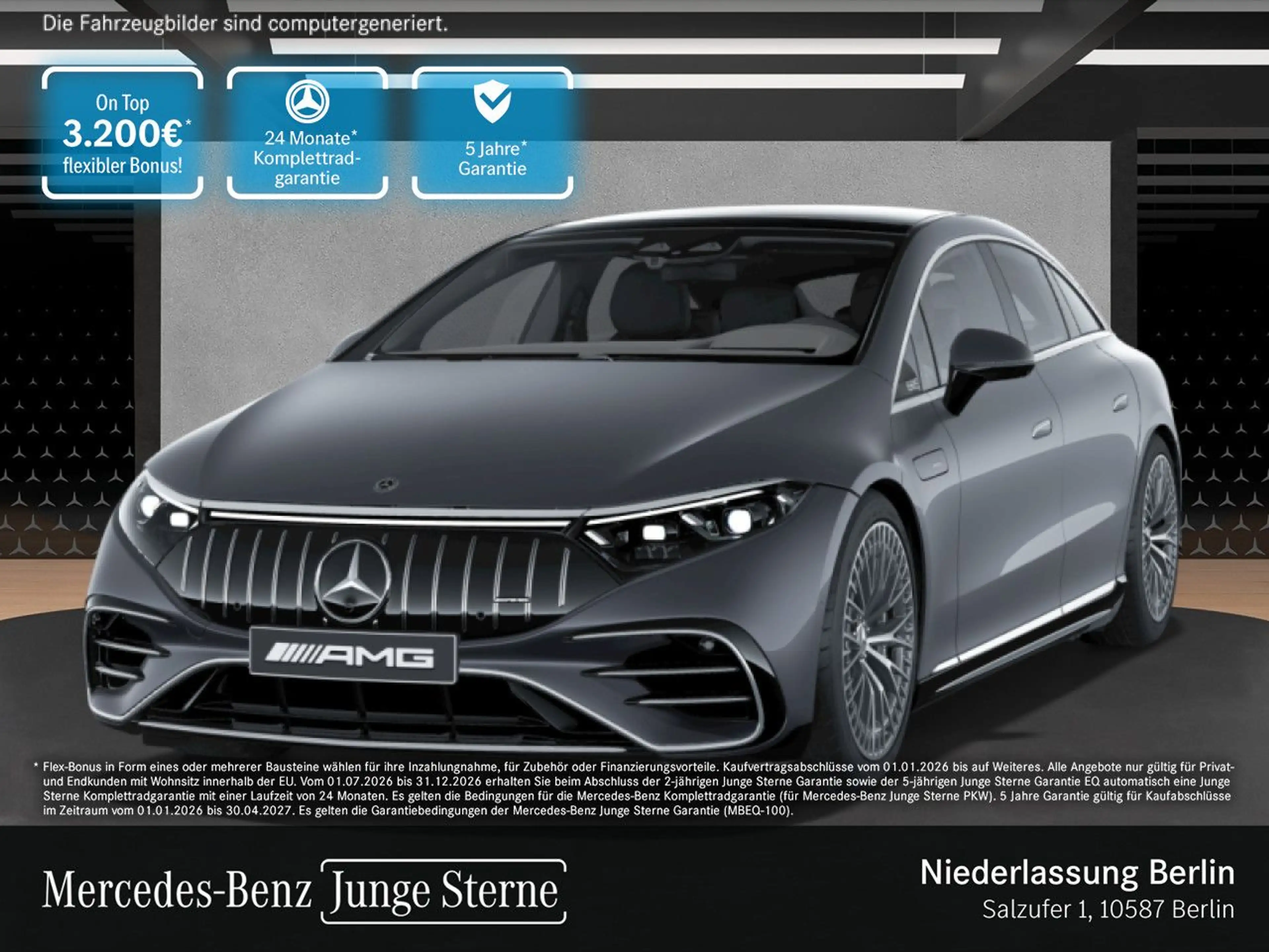 Mercedes-Benz EQS 53 AMG 4M Driversp Fahrass Fondent Airmat Pano