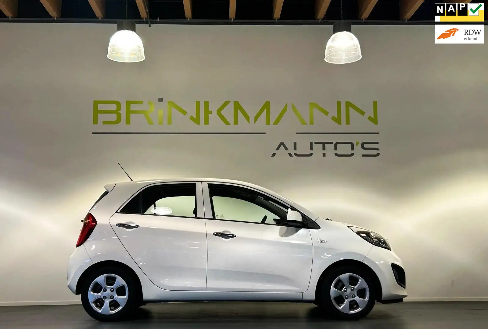 Kia Picanto 1.0 CVVT BusinessLine - Airco - 5drs - APK 11-'26 Wit - 1