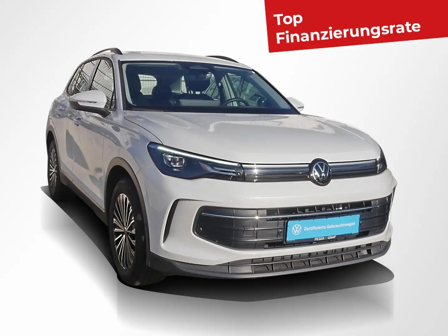 Volkswagen Tiguan 2.0 TDI Life DSG ACC AHK HuD RüKa Sitzh. Weiß - 2