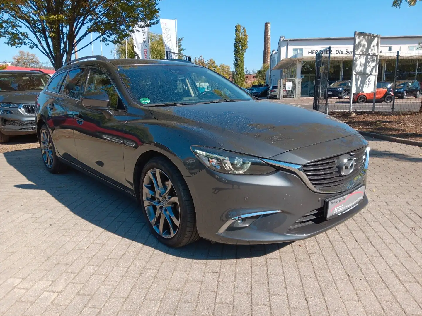 Mazda 6 Kombi Sports-Line AHZV LED Klima Sitzheizung Grau - 2