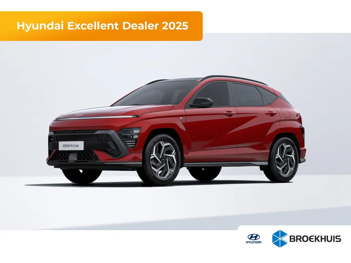 Hyundai KONA 1.6 GDI HEV N Line Sky | Achteruitrijcamera | Airc Rood - 1