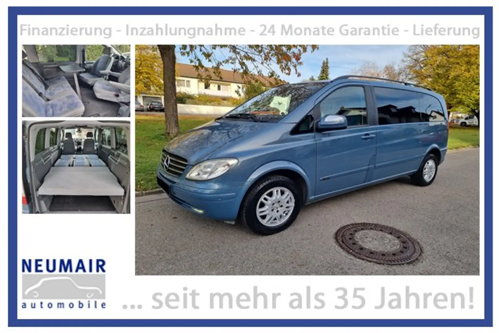 Mercedes-Benz Viano 2.2CDI FUN Aut * Tisch+Bett+Drehsitze CAMPING! Blau - 1