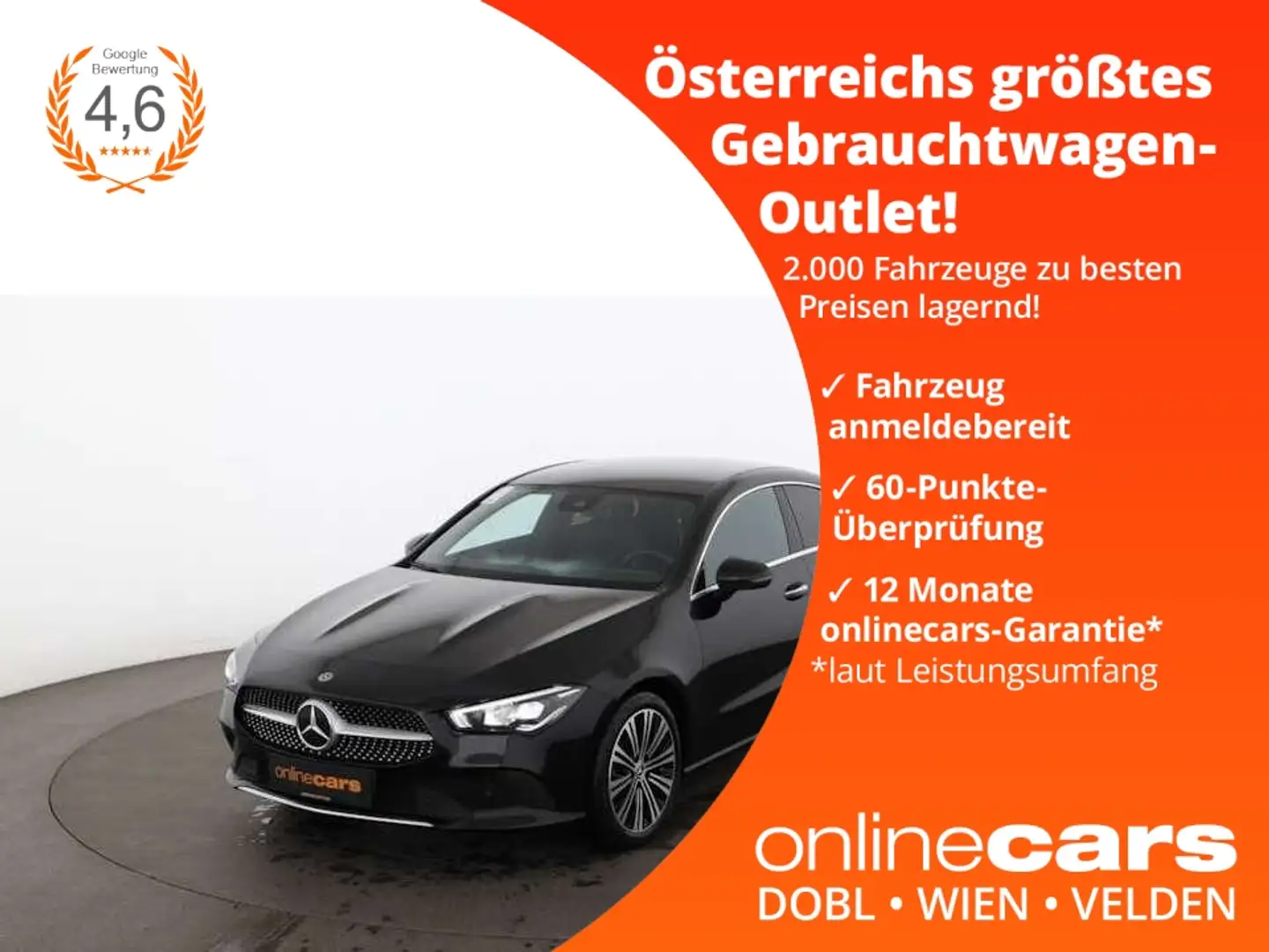 Mercedes-Benz CLA 220 d Progressive Aut LED NAVI LEDER SITZHZG Schwarz - 1