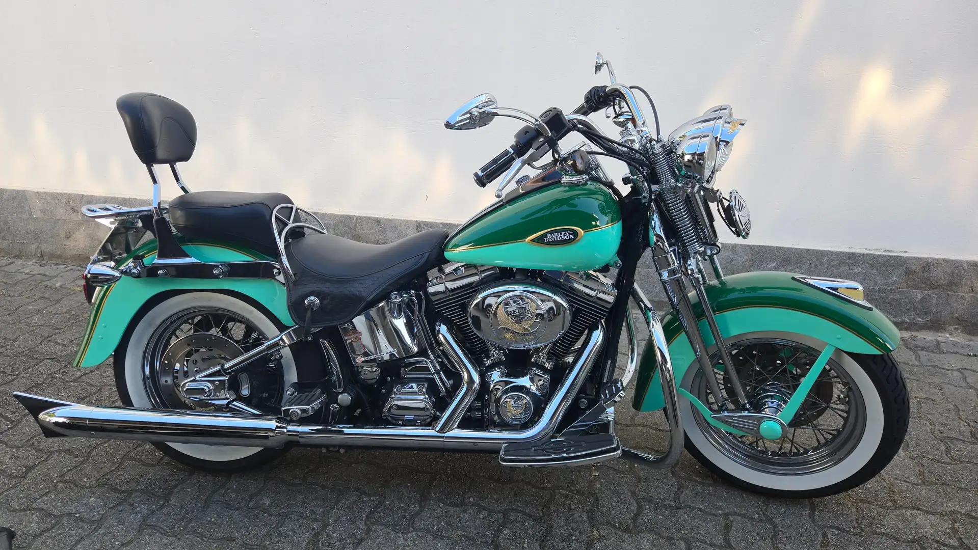 Harley-Davidson Heritage Springer FLSTSI Bleu - 1