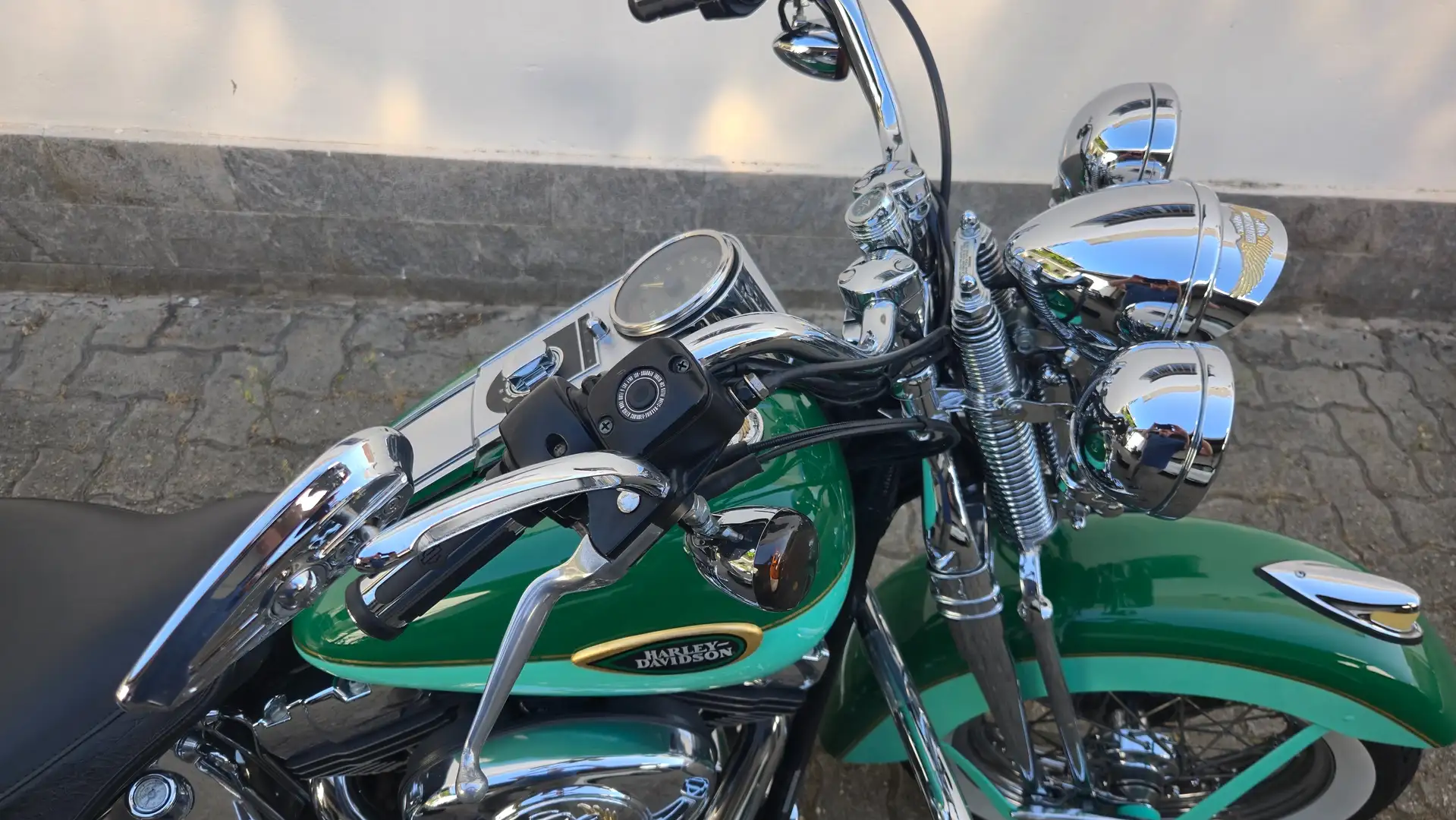 Harley-Davidson Heritage Springer FLSTSI Bleu - 2