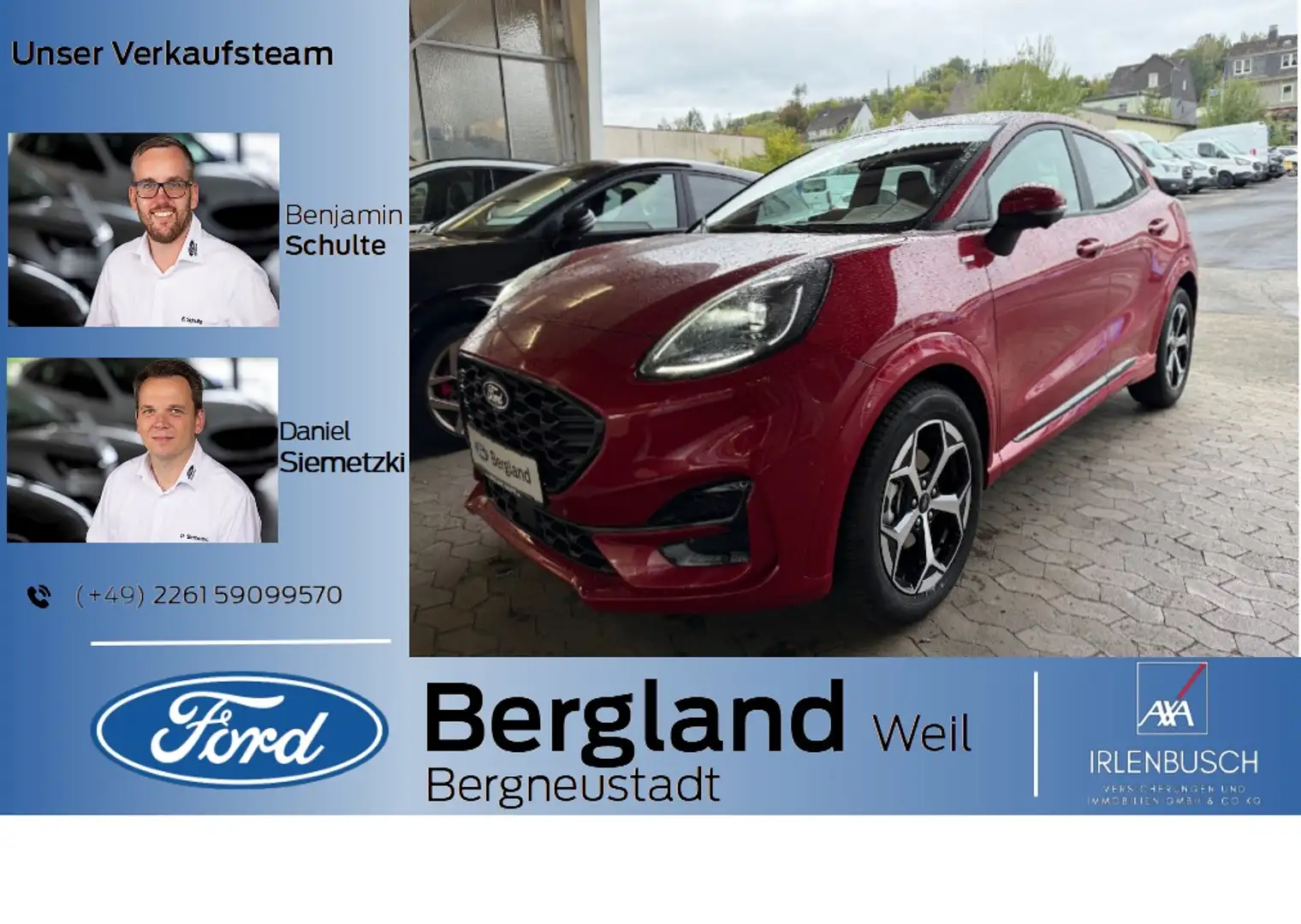 Ford Puma ST-LINE 1.0T 125PS MHEV Automatik Rot - 1