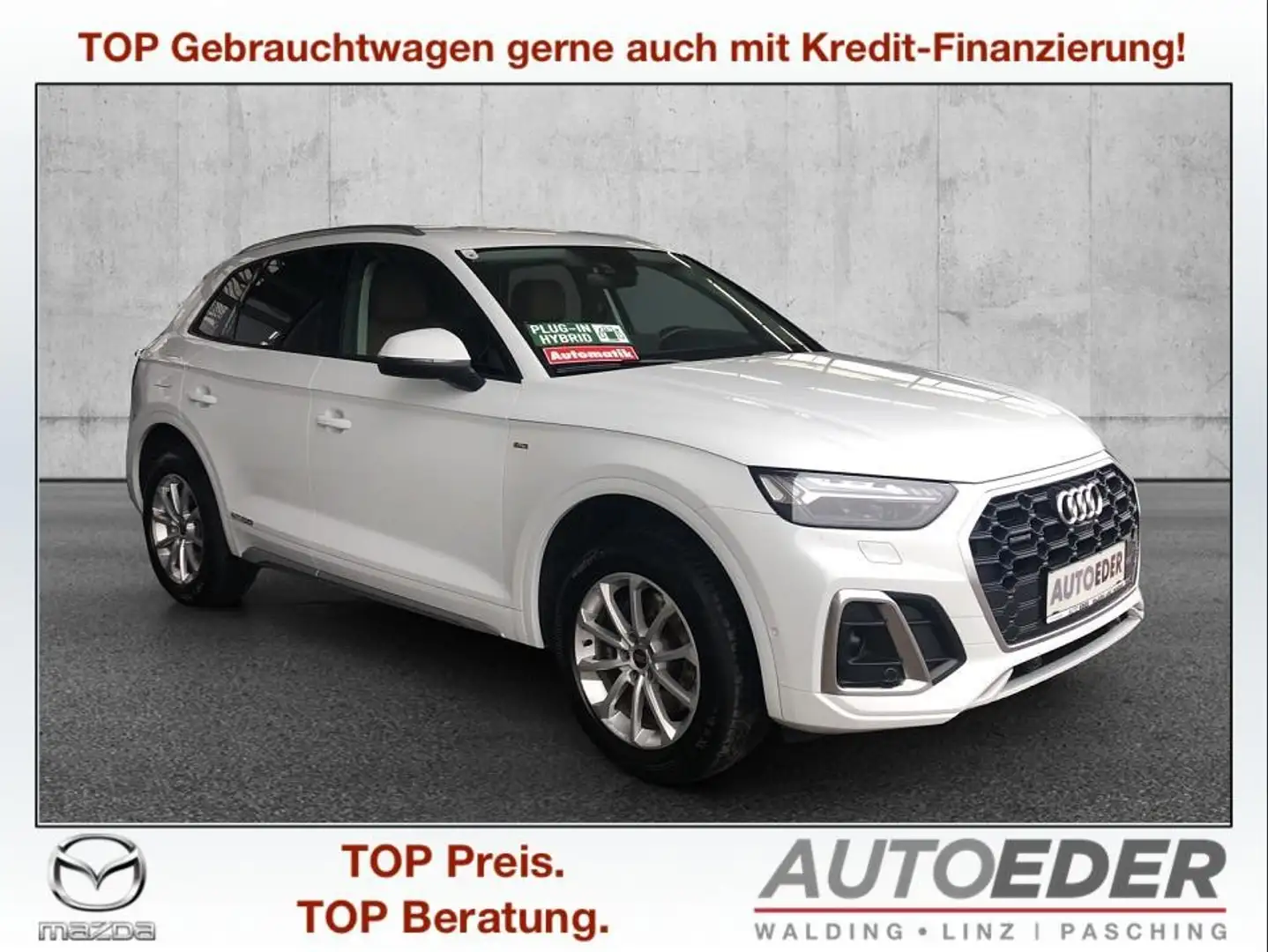 Audi Q5 55 TFSI e PHEV quattro S-line Weiß - 1
