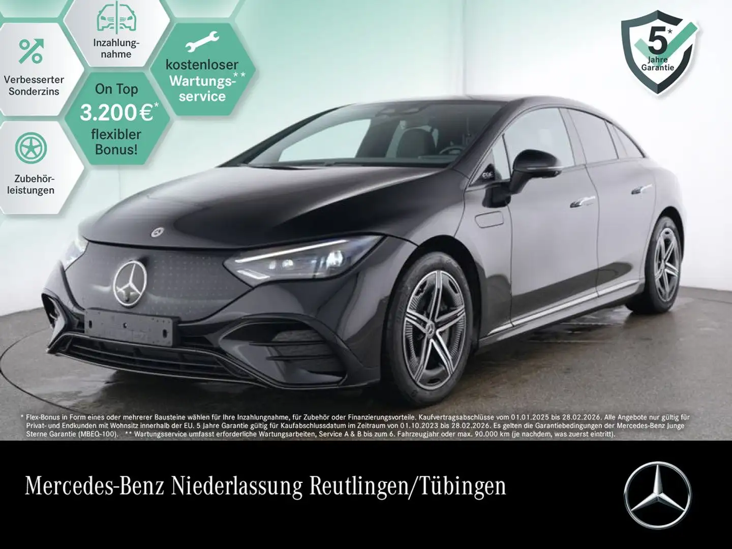 Mercedes-Benz EQE 350 4MATIC AMG Fahrass WideScreen Pano Distr. Schwarz - 1