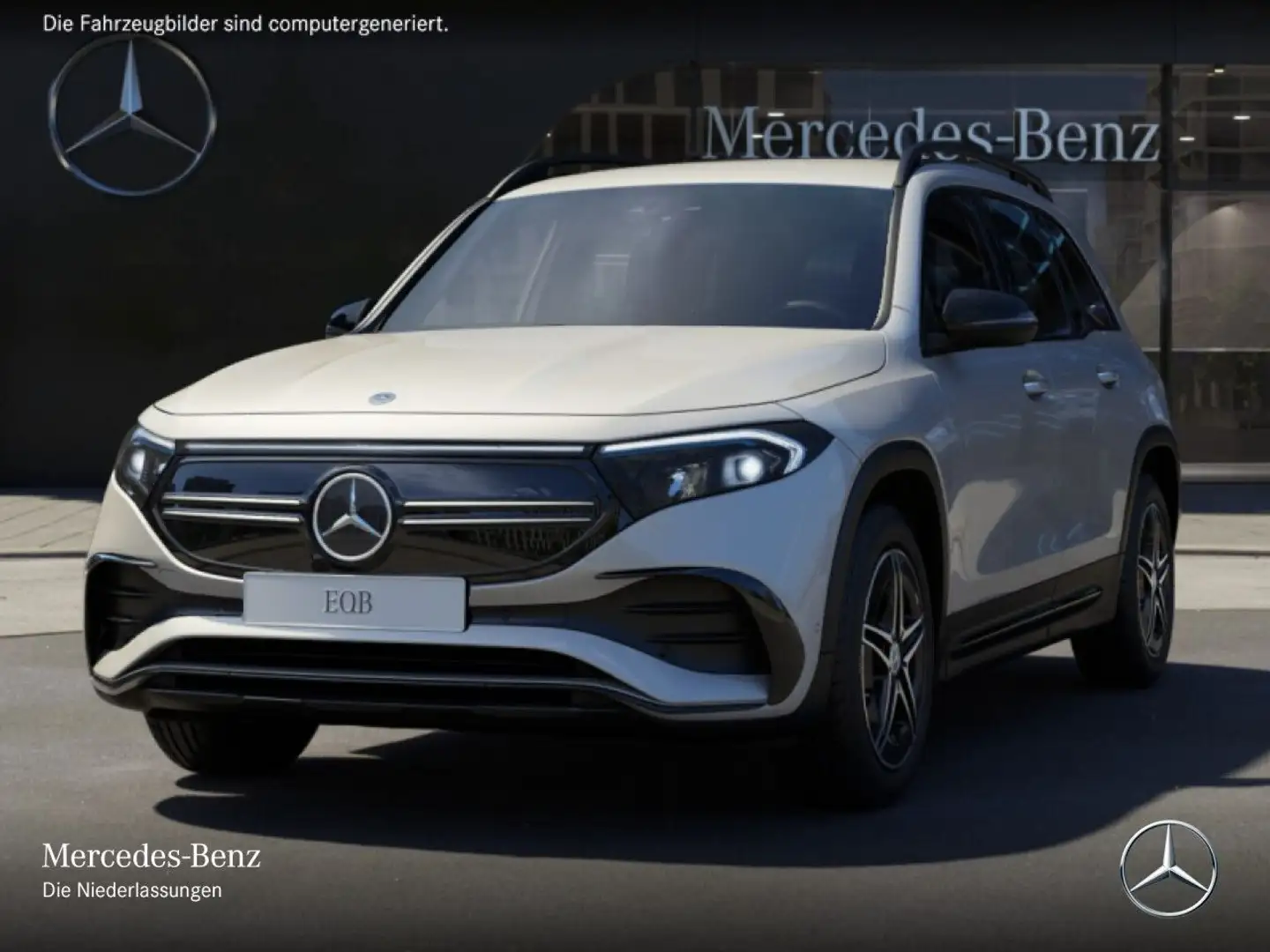Mercedes-Benz EQB 350 4M AMG+NIGHT+PLUS-PAKET+KAMERA+KEYLESS Weiß - 2