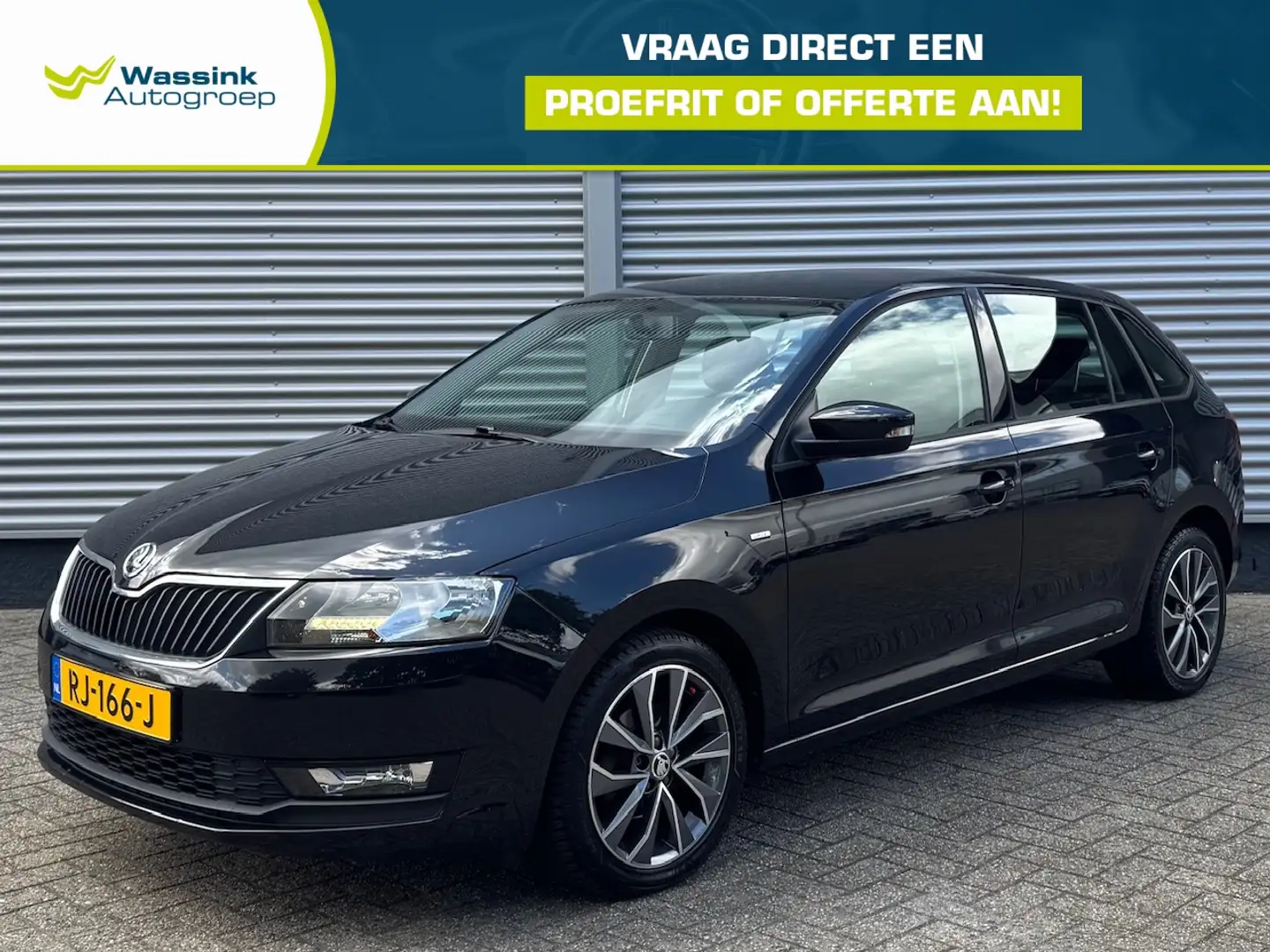 Skoda Rapid/Spaceback 1.0 TSI Greentech 95pk DSG Drive | Navigatie | Air Zwart - 1