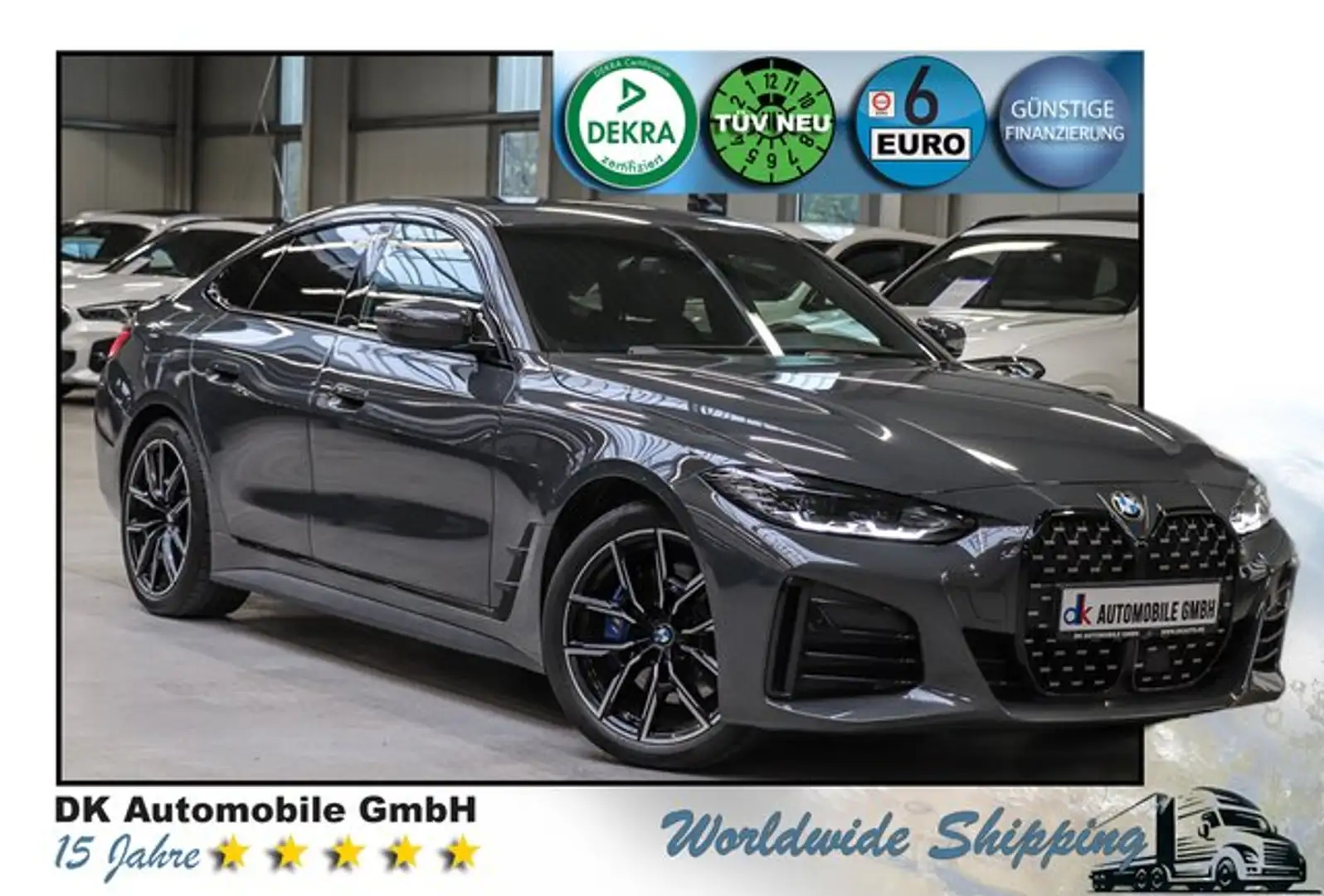 BMW 430 i Sport-Aut Gran Coupe///M SPORT/HARMAN/KAMERA/ Grau - 1