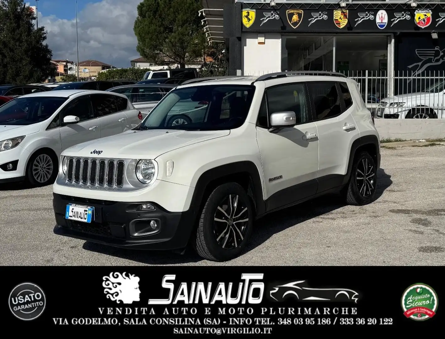 Jeep Renegade Renegade 1.6 mjt Limited 120cv auto GARANZIA Blanc - 1