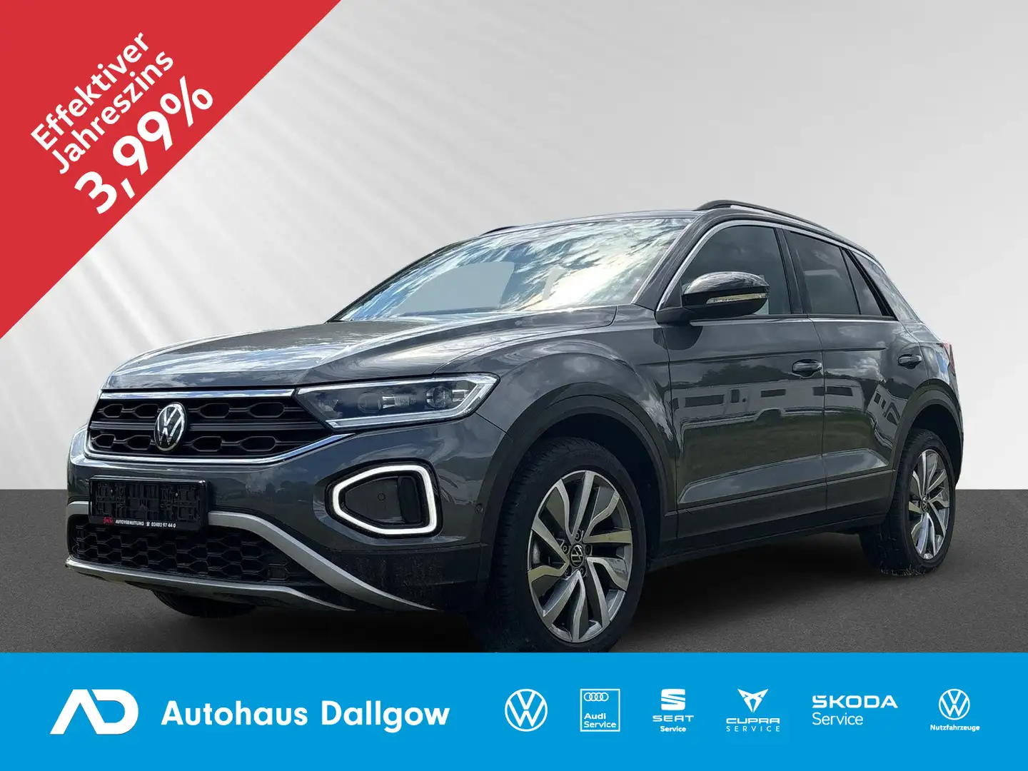 Volkswagen T-Roc GOAL 1.5 l TSI 150 PS*DSG LED+PDC+Navi+RFK Grau - 1
