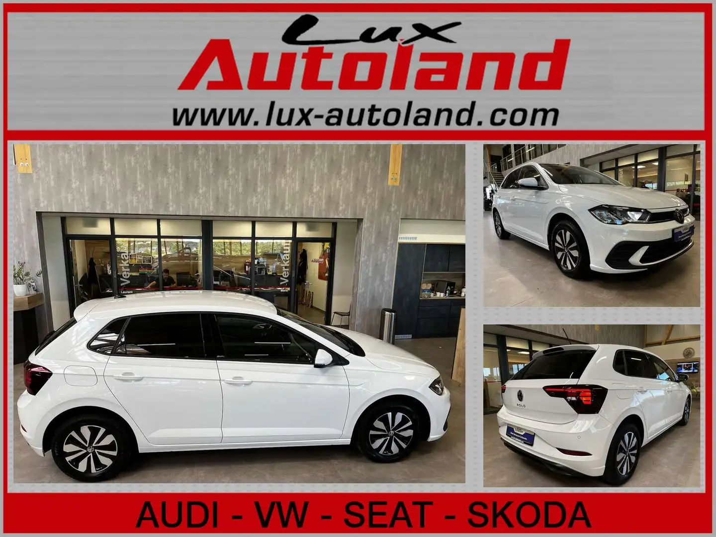 Volkswagen Polo Move 1.0 TSI DSG App LED Shzg ACC Climatro Blanc - 1