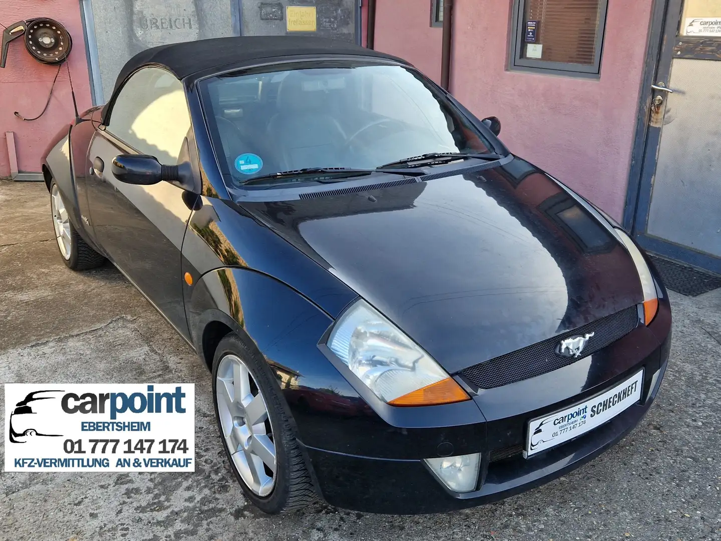Ford Streetka **Alu Leder Klima Cabrio TüV&Inspektion neu** Negru - 1
